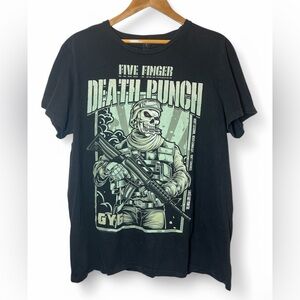 Five Finger Death‎ Punch GY6 Get Your Six Short Sleeve T Shirt Men Black 2 XL